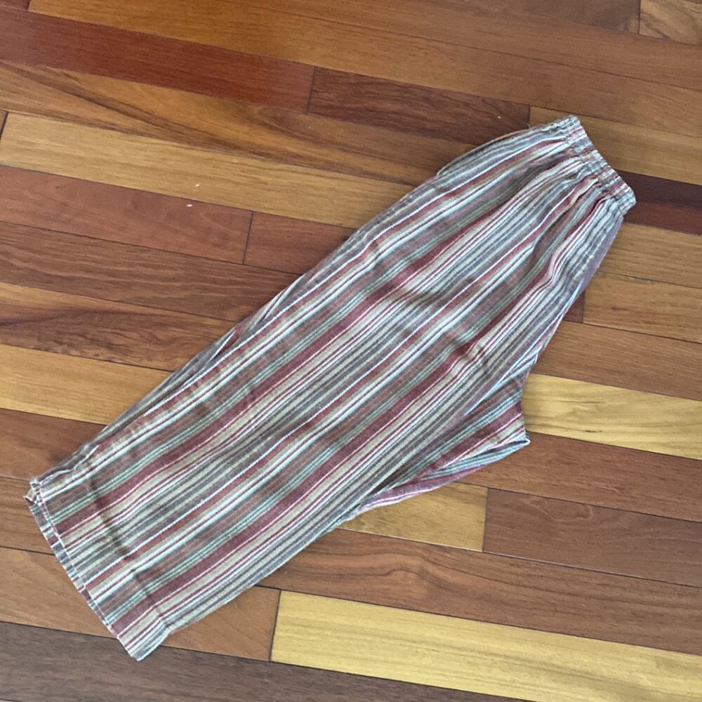 Alfred dunner linen capri pants size 12 boho
